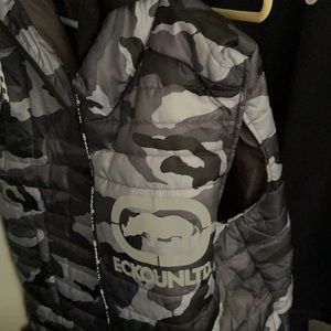 Ecko vest jacket hoodie